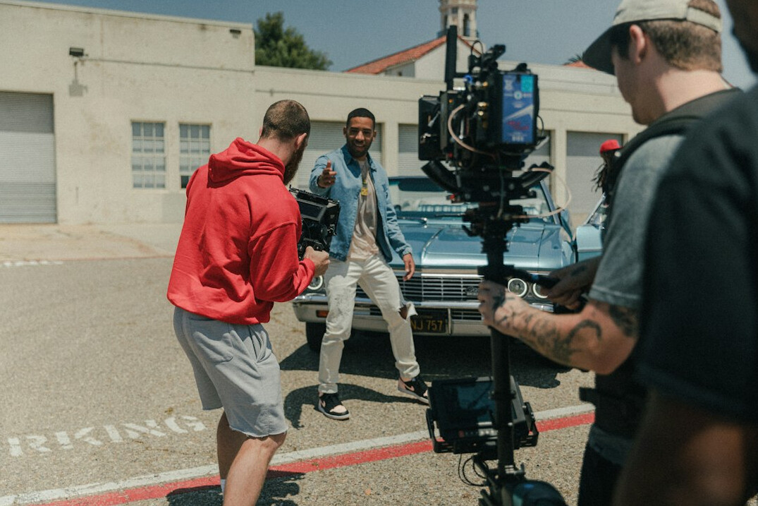 director on movie set