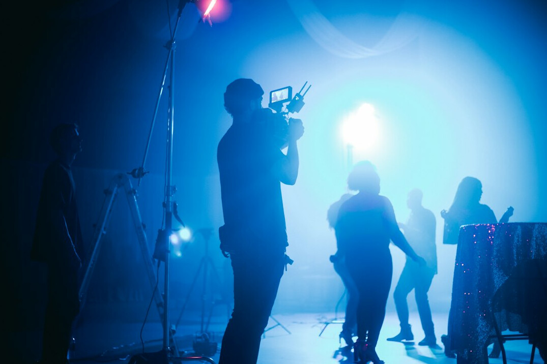 professional filmmaker lighting setup