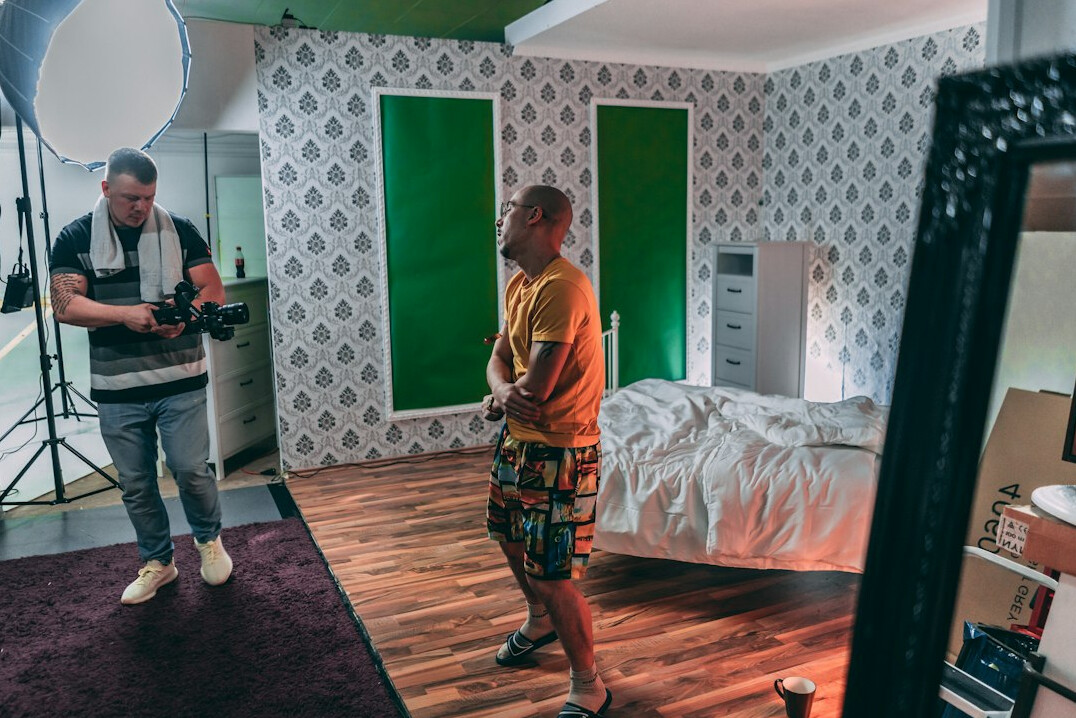 filmmaker directing scene