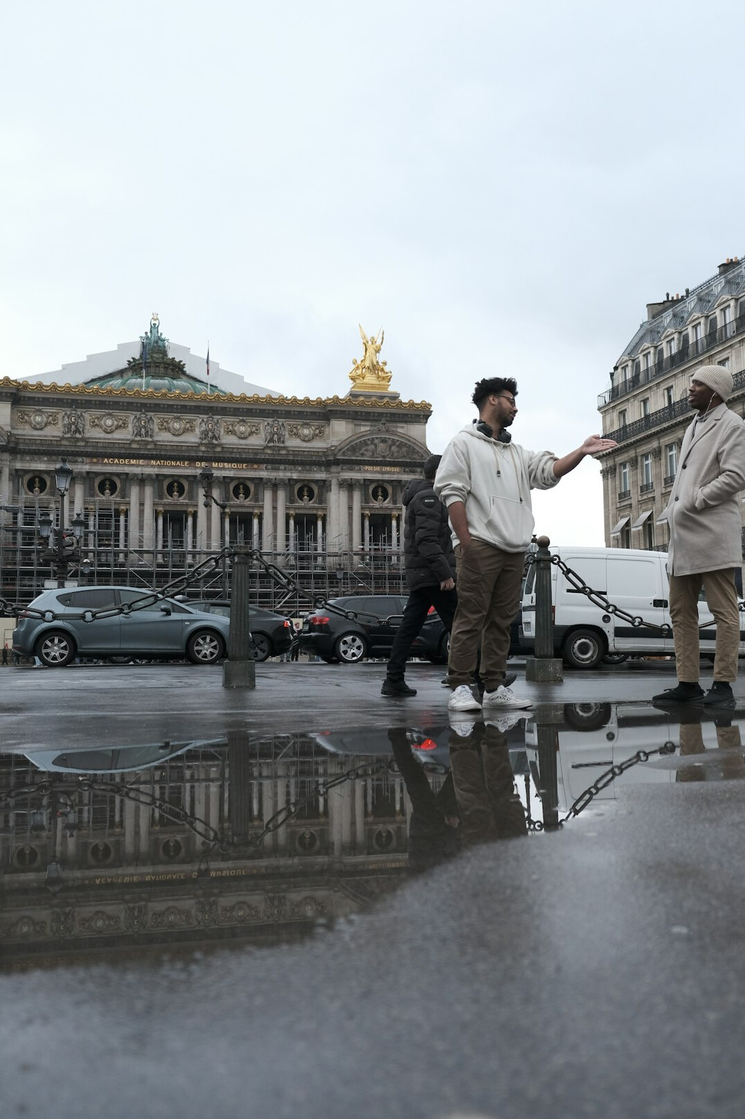 french film crew on location