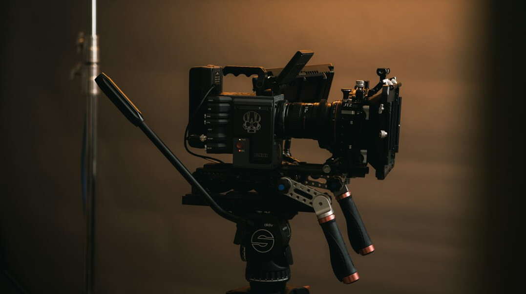 cinematographer with professional camera